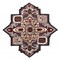 Homeroots 7 ft. Maroon & Gray Medallion Area Rug 396153 - alternate 1